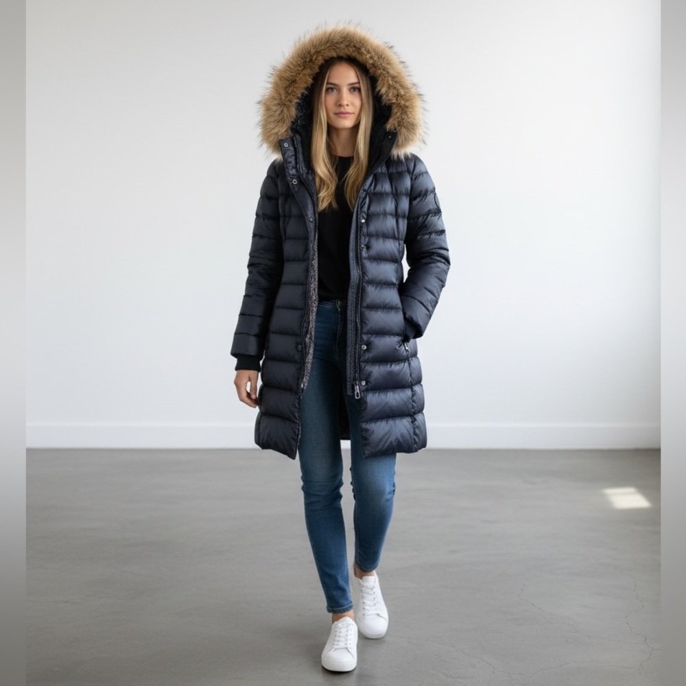 RUD by Rudsack Down Coat with Real Fur Lined Hood